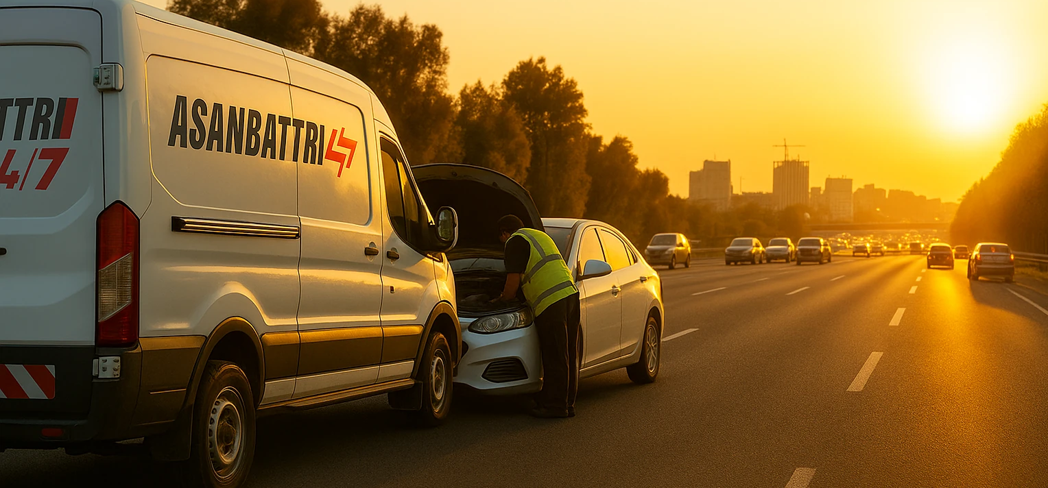 نصب در محل باتری ماشین