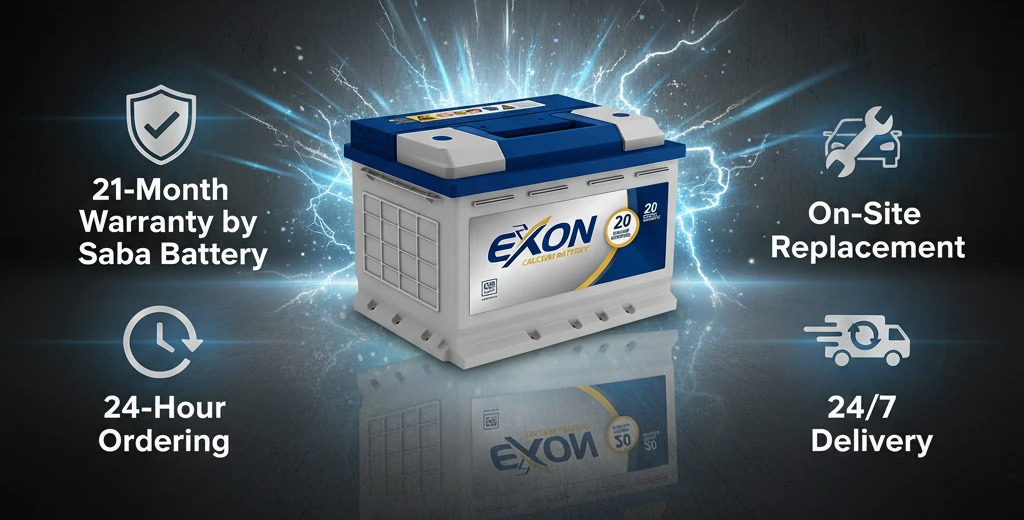 گارانتی باتری 70 معکوس اکسون