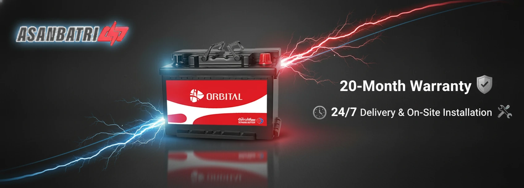 خرید فوری باتری 55 آمپر اوربیتال